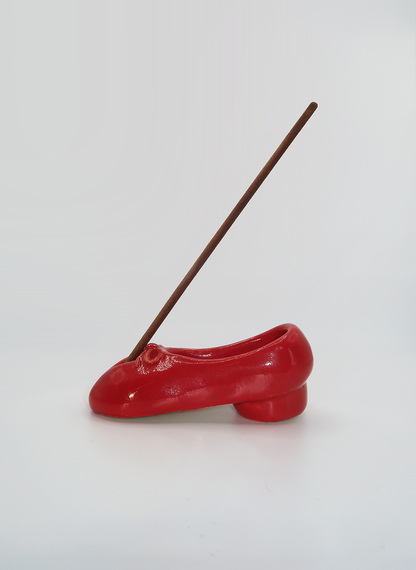 tabi incense holder (red)