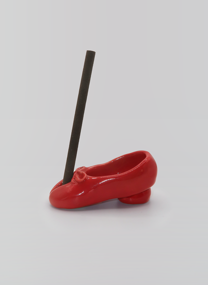tabi incense holder (red)